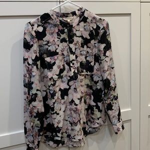 Rebecca Taylor silk floral top size 4